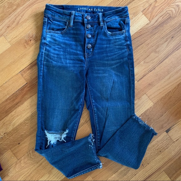 Denim - AE Hi-Rise Jegging Crop